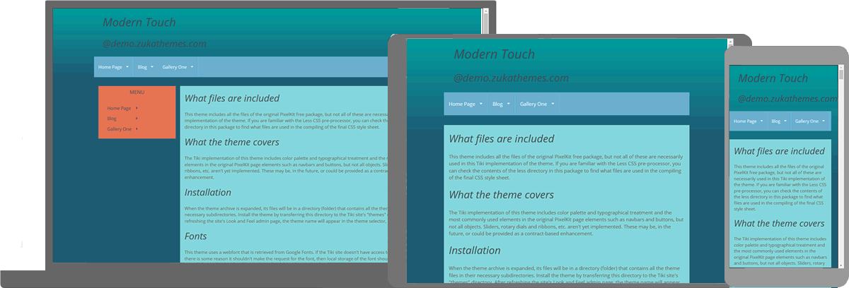 Modern Touch Responsive
